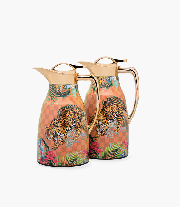 Leopard 1L Thermos Gold