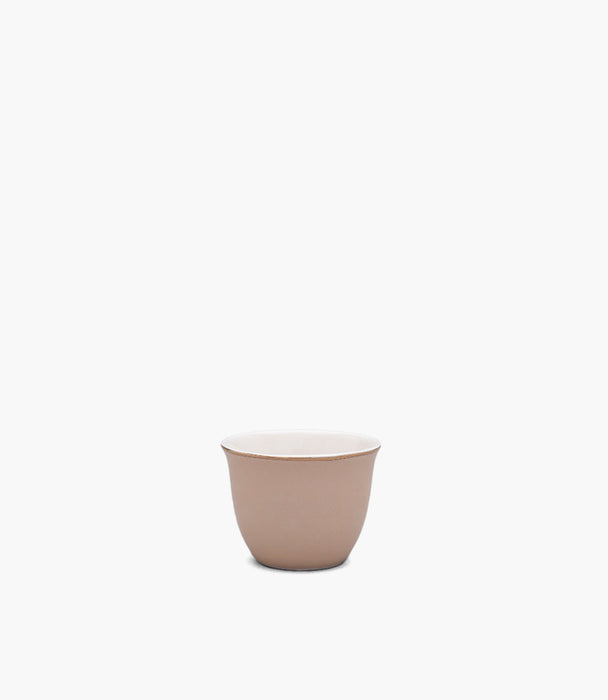 Amina Sand/Gold Coffee Cup Set/6 pcs 70mL