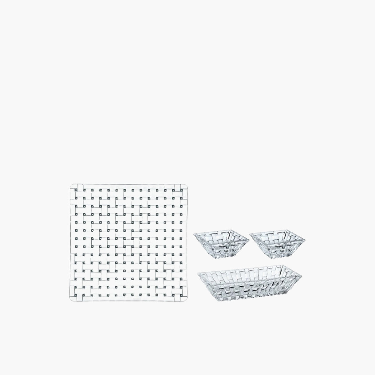 Service Nachtmann Bossa Nova Or Rose – Plat Et Bol à Tremper, 4 Pièces En Cristal