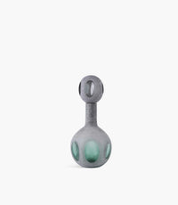 Sentinel Glass Bottle Green&Grey 19*19*43.5 Cm