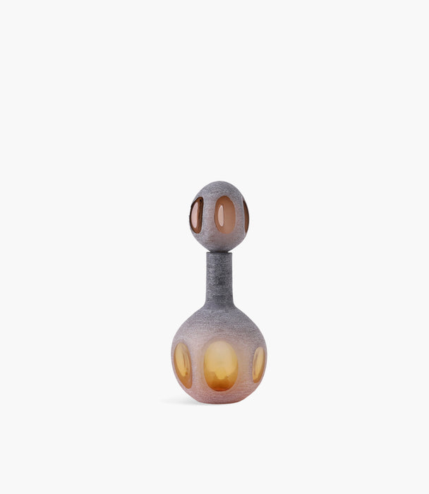 Sentinel Glass Bottle Amber&Brown 19*19*43.5 Cm