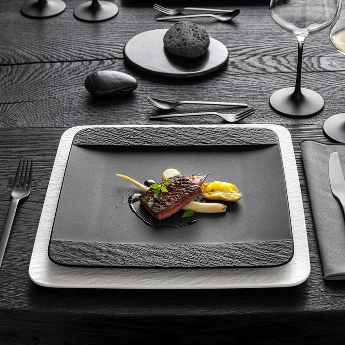 Manufacture Rock Square Flat Plate 28 cm
