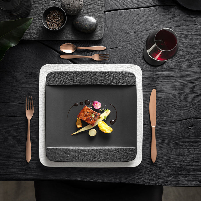 Manufacture Rock Square Flat Plate 28 cm