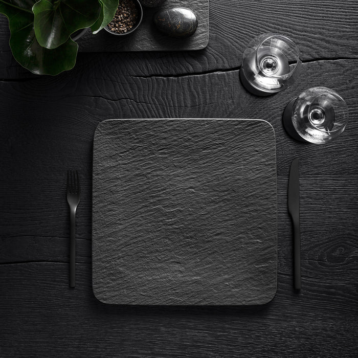 Manufacture Rock Square Serving Plate/Gourmet Plate 32 cm