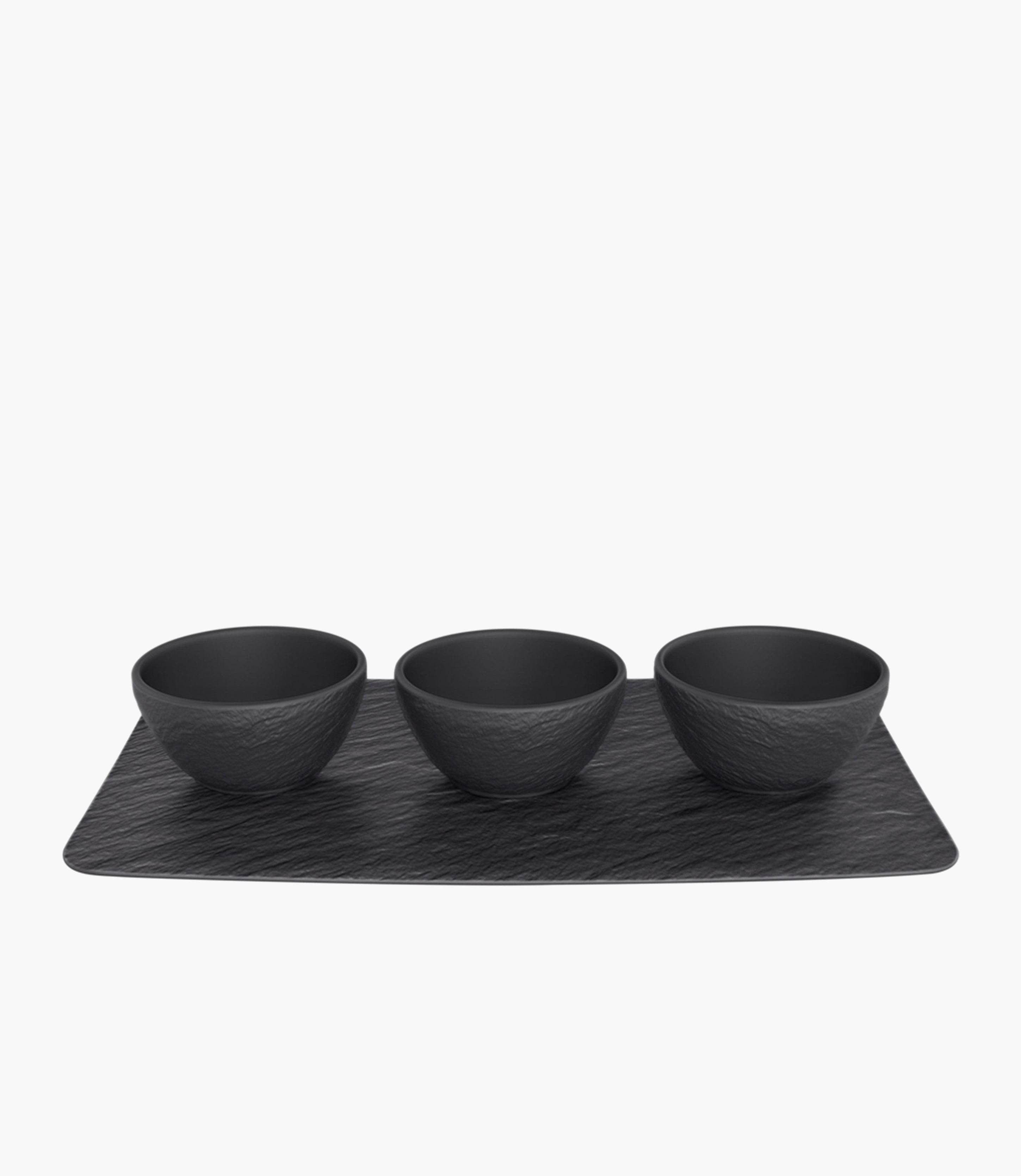 Manufacture Rock Dip Bowl Set 4 pcs