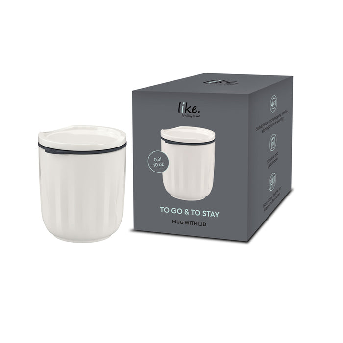 To Go & To Stay Mug With Lid 290 ml