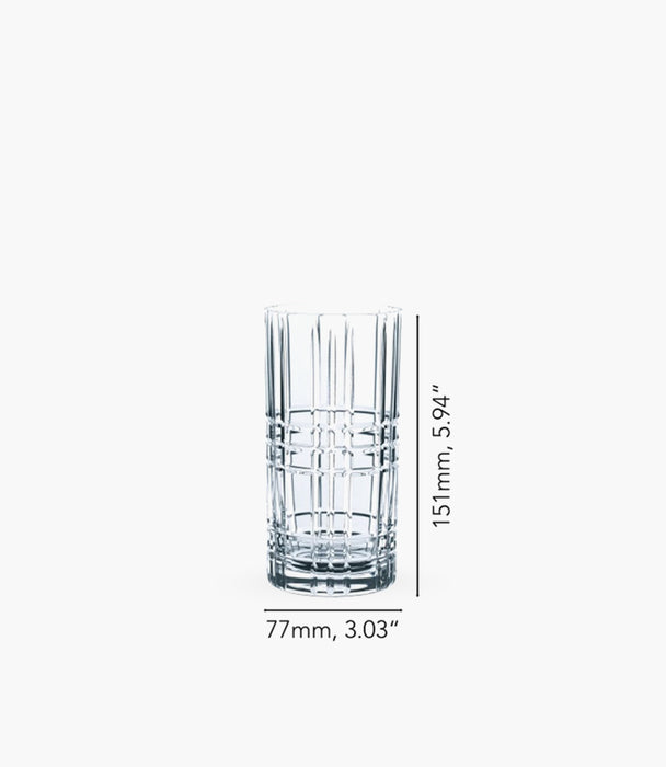 Square Long Drink 445mL Set of 4
