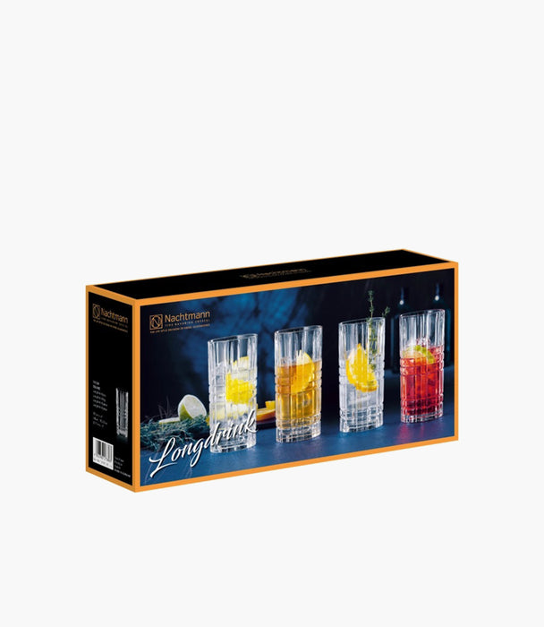 Square Long Drink 445mL Set of 4