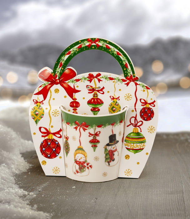 Sparkling Christmas 4 Mugs 9cm
