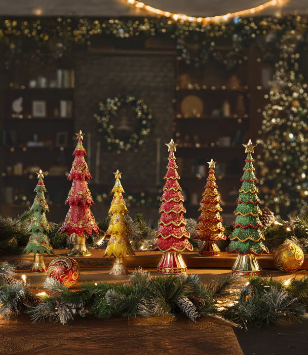 Sparkling Christmas Ocher Dream Tree 43cm