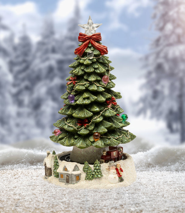 Sparkling Christmas Carillon Tree w/Led 30cm