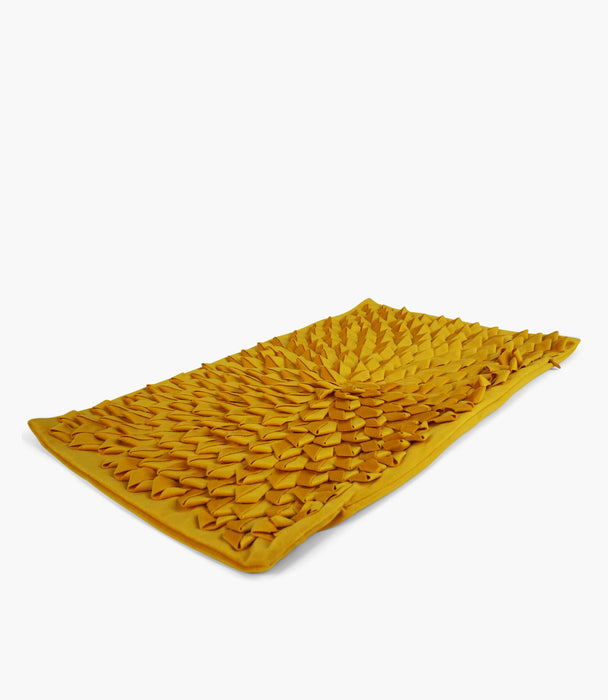 غطاء وسادة سينتيمنت باللون الأصفر، 30 × 50 سم