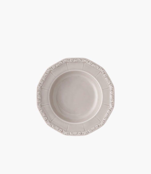 Maria Plate 23 cm deep Porcelain Grey