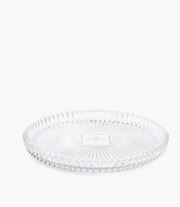 Spiral Crystal Round Tray 30cm - Roomours