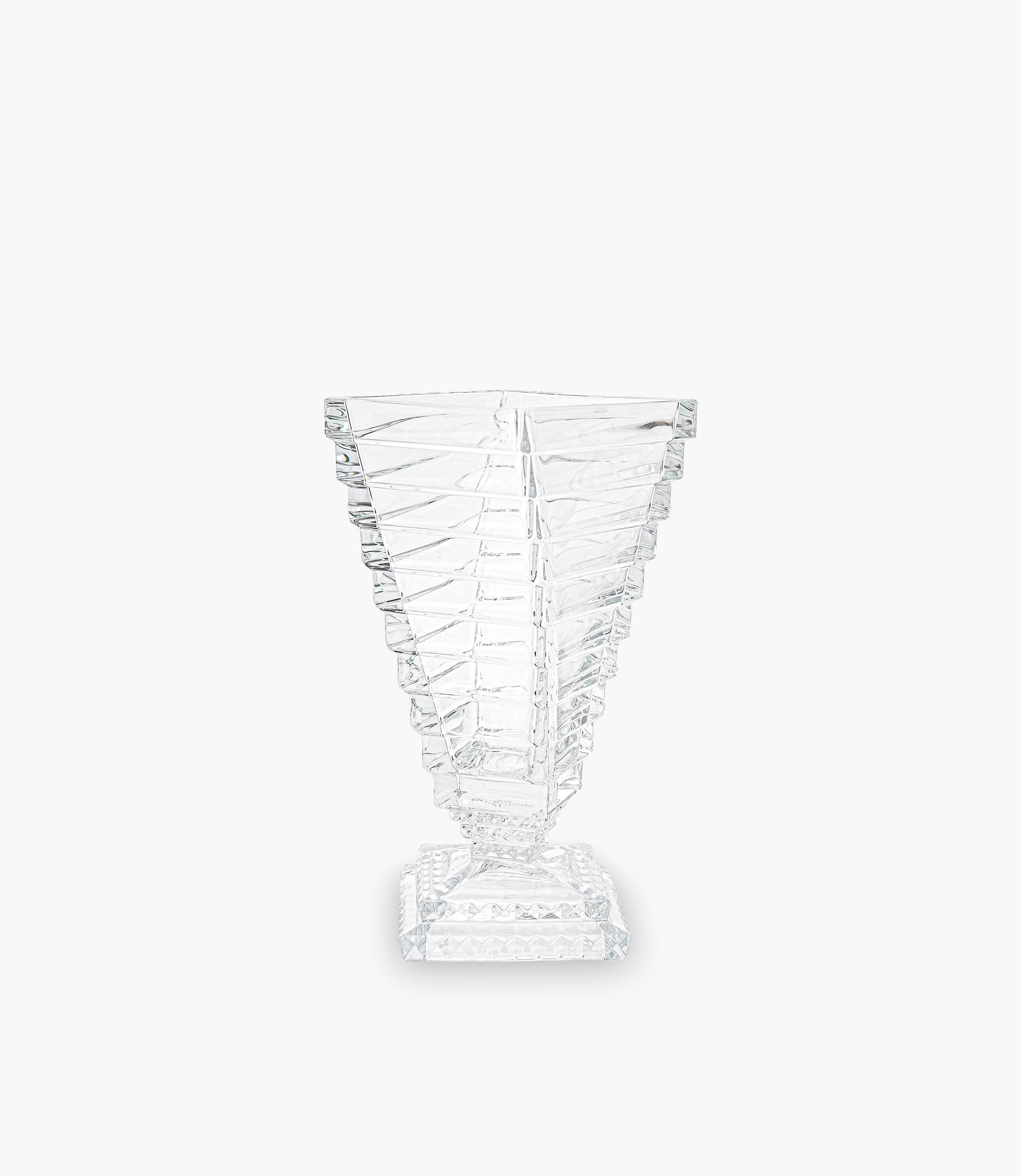 Spiral Crystal Vase with Foot H: 33.5cm