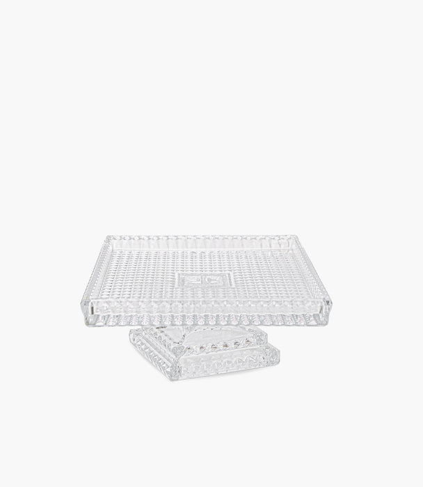 Spiral Rectangular Tray With Foot 30x25