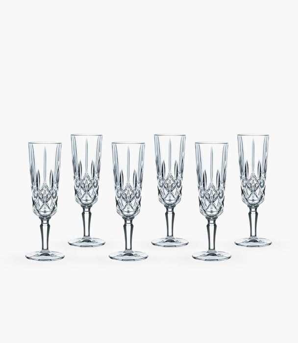 Noblesse Flute Glasses set of 6 - Roomours