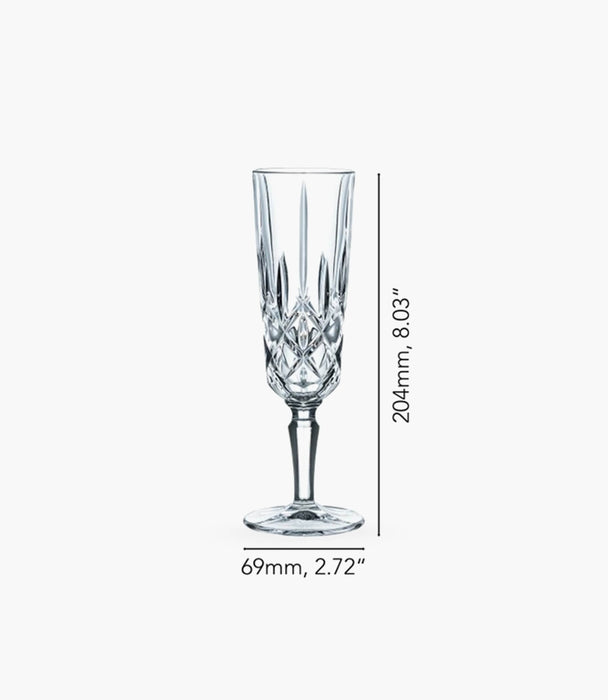 Noblesse Flute Glasses set of 6 - Roomours