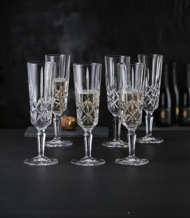 Noblesse Flute Glasses set of 6 - Roomours