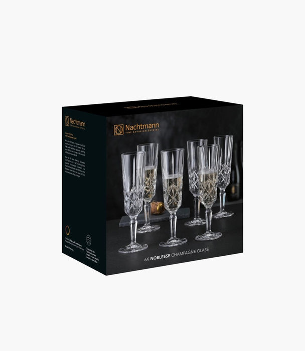 Noblesse Flute Glasses set of 6