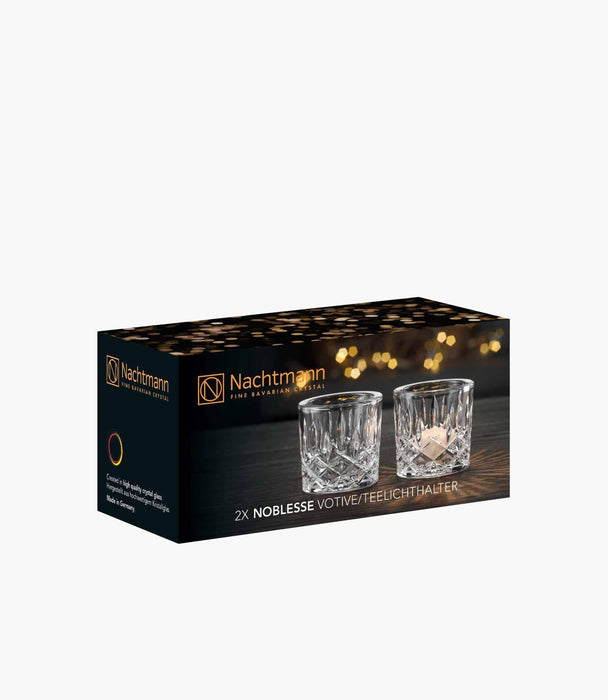Noblesse Clear Votive Set of 2