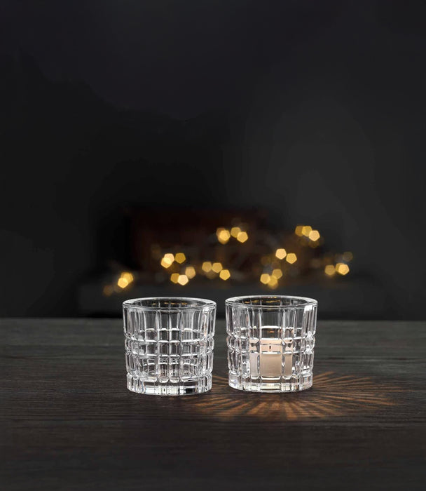 Square Votive Clear - 2 Pieces