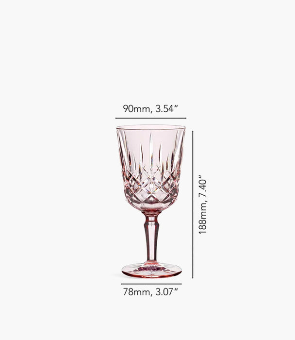 Noblesse Rose Goblet 355ml Set Of 2