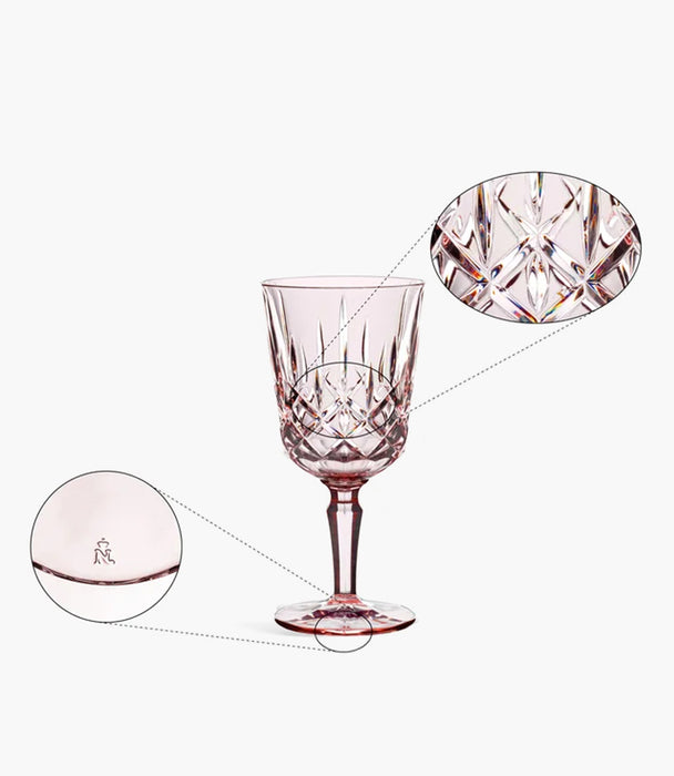 Noblesse Rose Goblet 355ml Set Of 2