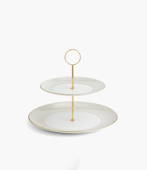 Gio Gold 2 Tier Cake Stand