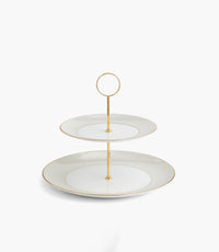 Gio Gold 2 Tier Cake Stand - Roomours