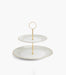 Gio Gold 2 Tier Cake Stand - Roomours