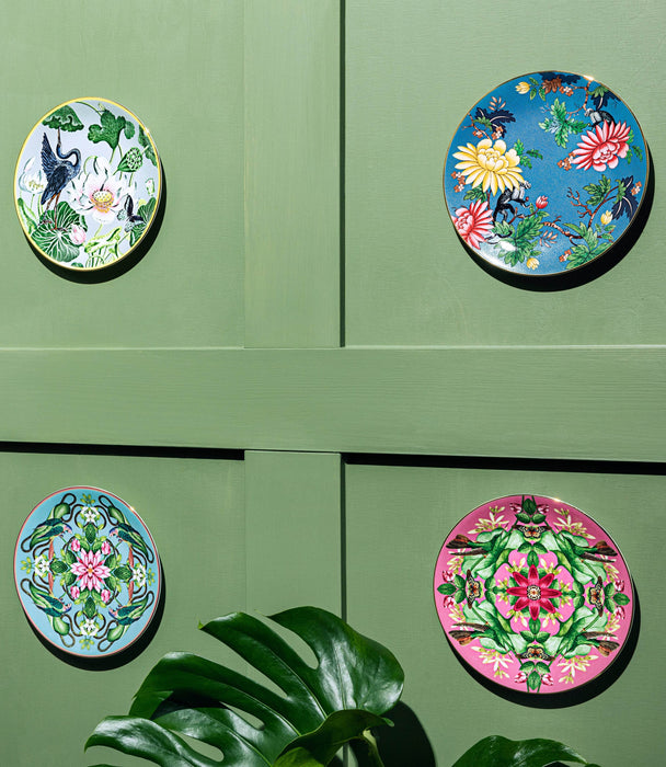 Wonderlust Sapphire Garden 20cm Plate - Roomours