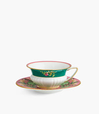 Wonderlust Pink Lotus Teacup and Saucer