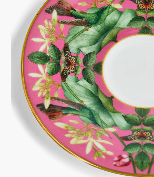 Wonderlust Pink Lotus Teacup and Saucer - Roomours