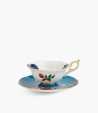 Wonderlust Sapphire Garden Teacup and Saucer