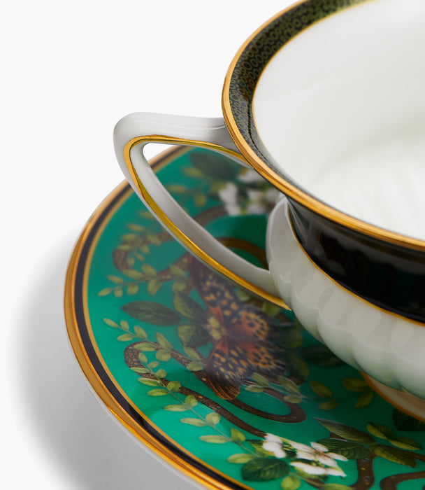 Wonderlust Emerald Forest Teacup and Saucer