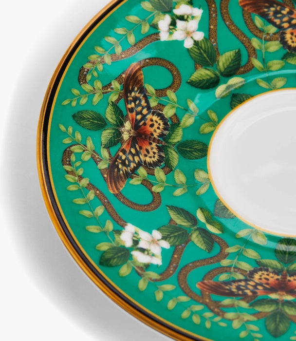Wonderlust Emerald Forest Teacup and Saucer - Roomours