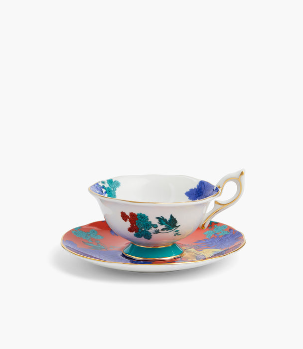 Wonderlust Golden Parrot Teacup and Saucer