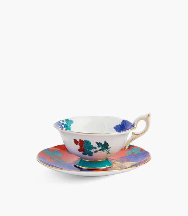Wonderlust Golden Parrot Teacup and Saucer