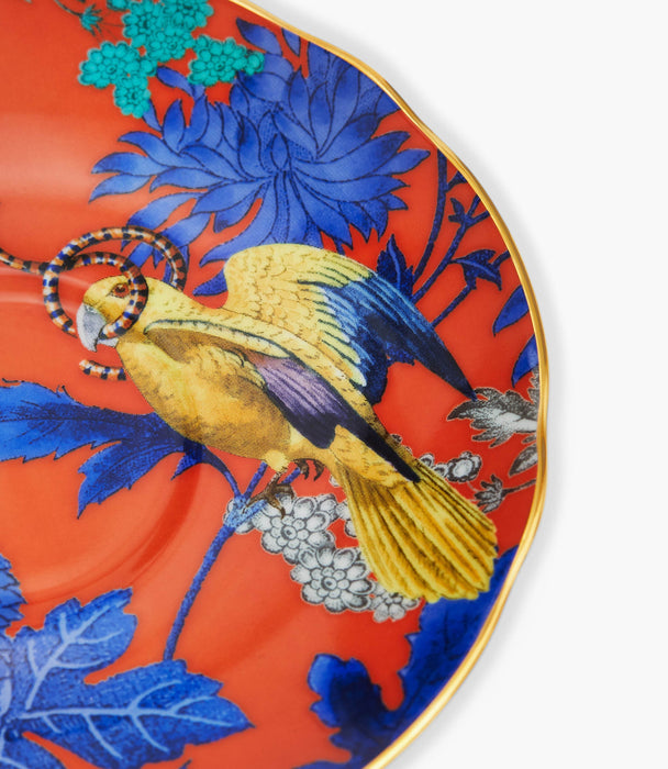 Wonderlust Golden Parrot Teacup and Saucer - Roomours