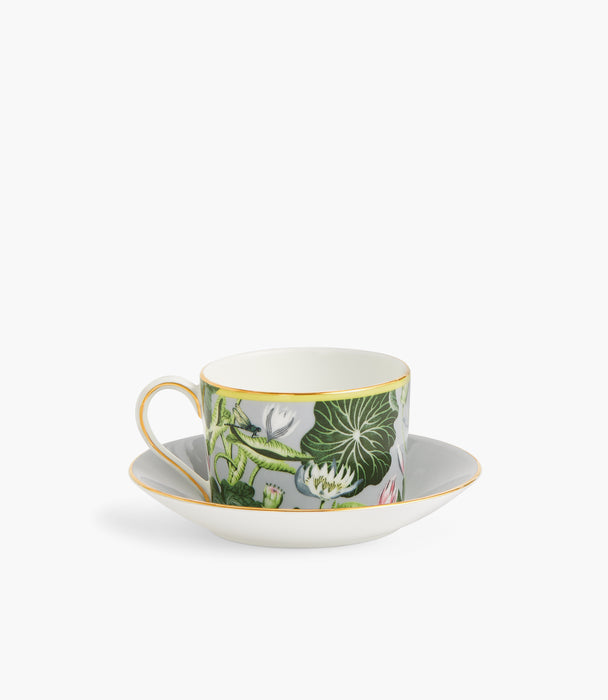 Waterlily Teacup and Saucer