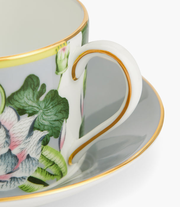 Waterlily Teacup and Saucer