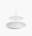 Gio Platinum 2 Tier Cake Stand - Roomours