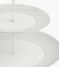 Gio Platinum 2 Tier Cake Stand - Roomours