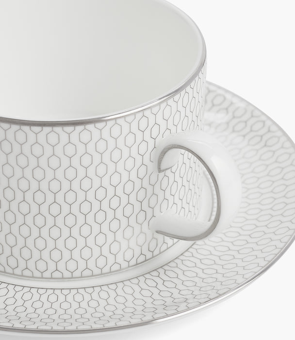 Gio Platinum Teacup and Saucer