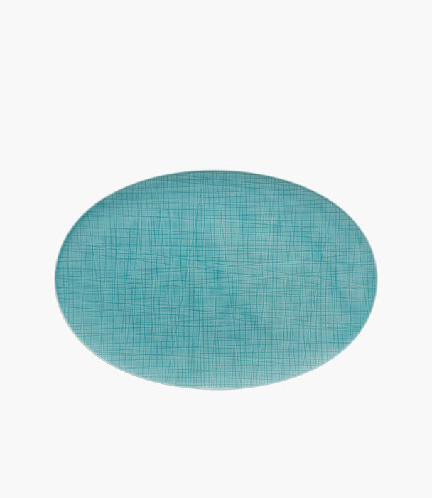 Mesh Platter 38 cm Porcelain Blue