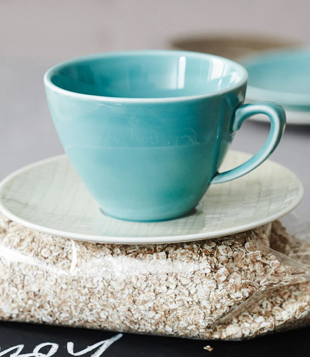 Mesh Mug with handle Porcelain Blue