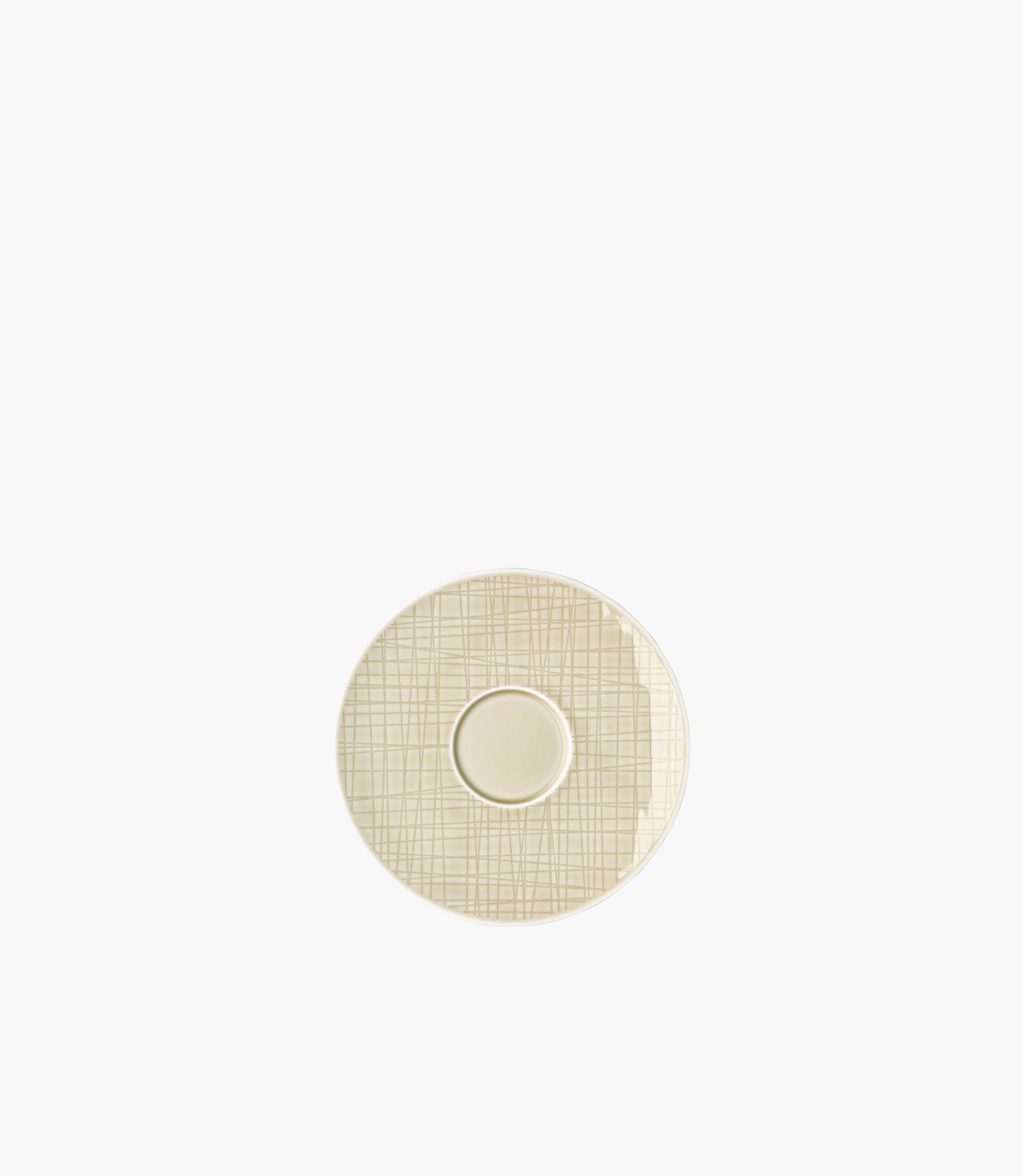 Mesh Saucer 4 tall Porcelain Beige