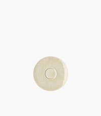 Mesh Porcelain Beige Saucer 4 Tall