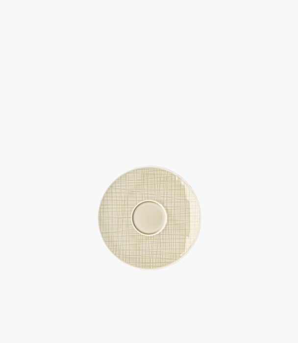 Mesh Porcelain Beige Saucer 4 Tall